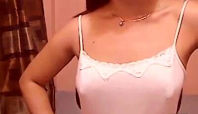 Young petite asian strips her long thick nipples on webcam - drtuber.com