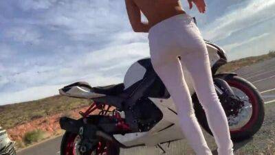 Couple fuck after motorcycle ride - porntry.com