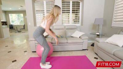 FIT18 - Lily Larimar - Casting Skinny 100lb Blonde Amateur In Yoga Pants - 60FPS - xxxfiles.com - Usa