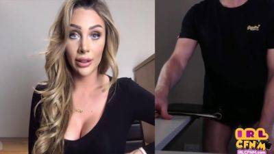 Amateur CFNM MILF teases wanker over webcam with dirty talk - hotmovs.com - Britain