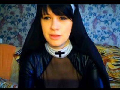 nun and friend on webcam - drtuber.com