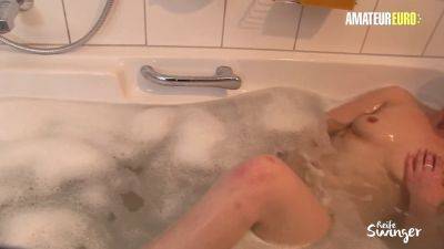 German amateur Oxana P enjoys a steamy bathroom session with a big dick - sexu.com - Germany